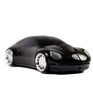 Wireless Mouse with Black Car Shape