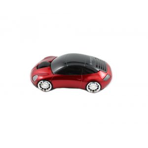 Wireless Mouse with Red Car Shape