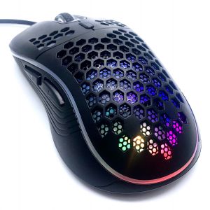  USB RGB Gaming Mouse, Honeycomb Lightweight Gaming Mouse 7200DPI, RGB Backlit and 6 Programmable Buttons