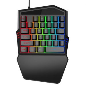 One Hand Gaming Keyboard with 35 Keys