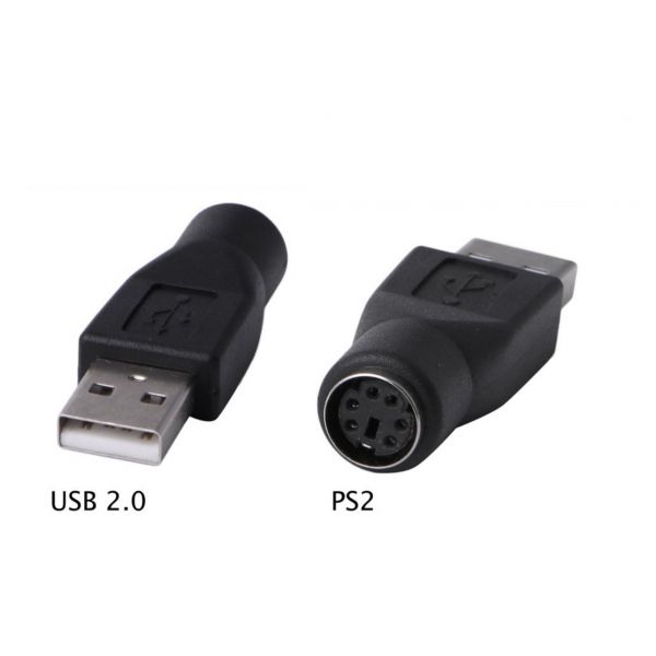Easy to Carry USB to PS/2 Converter USB to PS/2 Connector Practical USB to PS/2 Adapter Male to PS/2 Female Adapters Convenient Lightweight for Computer for PC